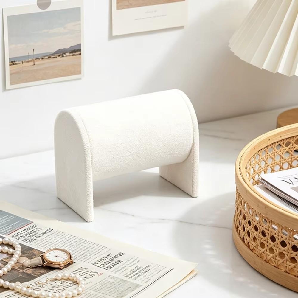 Small Pillow Shape Jewelry Display Stand Leather Headband Necklace Display Props Accessory Storage