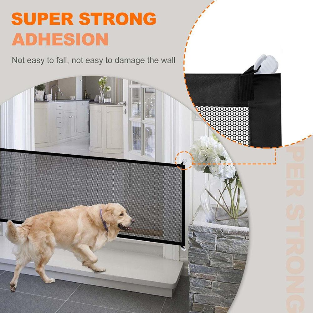 Защитные ворота, дверь для домашних животных, собак, широкая выдвижная сетка, сетка для дома, кухни, лестницы