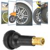 Capuchons de valve pneus - AIMOONSA - TR413 - 100 pièces - Noir - Universel tubeless