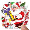 50Pcs Kawaii Colorful Christmas Sticker Santa Claus Snowman Christmas Tree Laptop Skateboard Very Thin New Year Gift Sticker