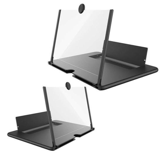 2 шт./компл. стеклянный экран мобильного телефона с увеличительным стеклом 12 дюймов 10 дюймов 3D складная дизайнерская лупа для экрана телефона