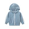 Childrens Spring Autumn Hooded Jacket With Cotton Fabric And Striped Design For Boys And Girls