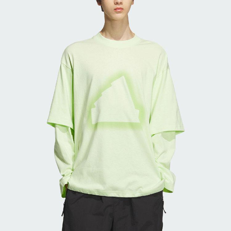 adidas Мужской топ с длинными рукавами Future Style, цвет лайм-зеленый JD3239