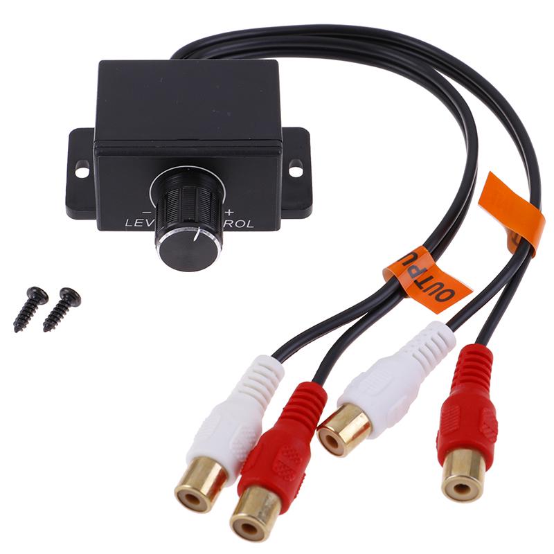 Car Home Audio Amplifier Bass Rca Gain Level Volume Control Knob