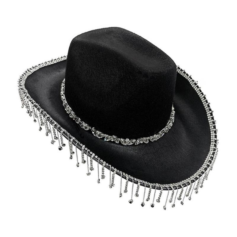 Западная ковбойская шляпа Очки для девичника Ковбойский платок Костюмный набор Женский головной убор Наряд для ночного клуба Хэллоуин