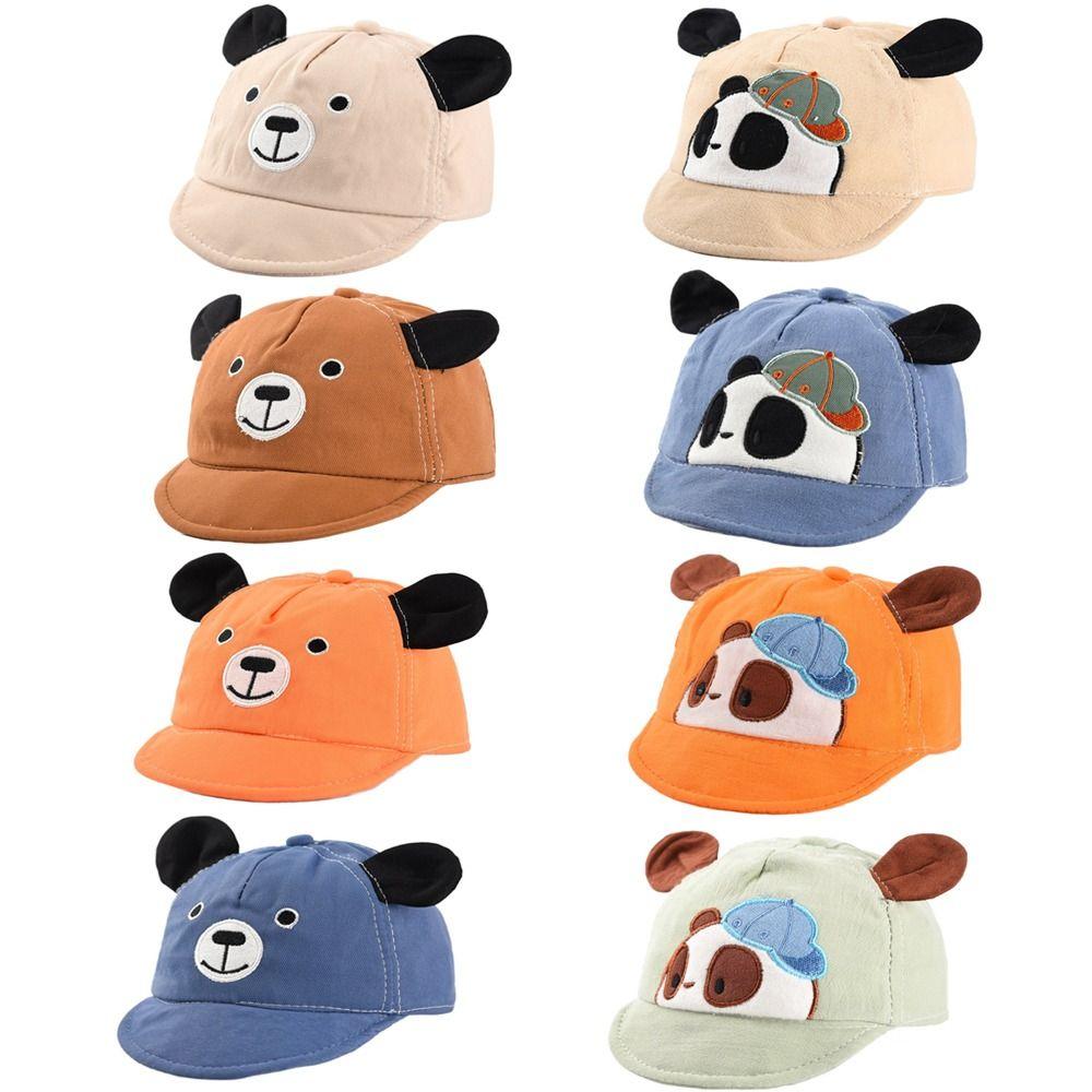 Multiple Colors Baby Baseball Cap Cute Bear Baby Sun Cap Boys Girls Caps Peaked Hats Spring Summer