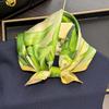 100% Шарф из чистого шелка Женский Шейный Волосы Фуляр Квадратный Повязка на голову Шарфы Бандана Мода Хиджаб Принт Пончо Шарфы Пашмина