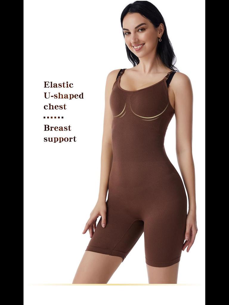 Women's Body Shaping Bodysuit: Chest Support, Push-Up, Postpartum Corset, Belly and Waist Shaper, Hip-Lifting Underwear