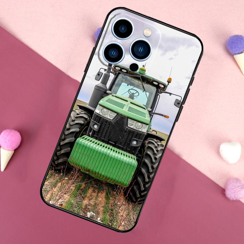 Фермерский Трактор Чехол для iPhone 15 16 Pro Max 11 12 13 Mini 14 15 Pro Max 15 Plus XR 16e Задняя Крышка Телефона