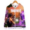 Толстовка 3D с принтом Fortnite на молнии Костюм для косплея Battle Royale