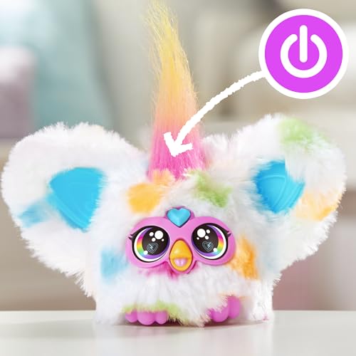 Hasbro Furby Fur Bullets Люрей Мини Друг, Более 45 Звуков, Только Язык Фёрби, Электрическая Плюшевая Игрушка, Возраст 6+, Разноцветный G1613 Оригинальный Товар