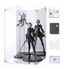 COOLTAKU Figure UV Pedestal Back Magnetic Magnet Front Collection More Assembled Acrylic Display Stain Cleaning Cloth Included 25 X Depth 25 X Height