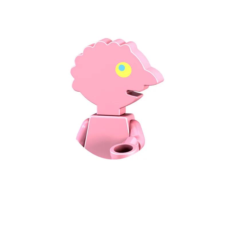 PG8141 Аниме Мультяшная Кукла Конструктор Каваи Банановый Человек Акула Развивающие Игрушки Детский Домашний Подарок Конструктор Приключение