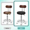 2Pcs Black Dustproof Bar Stool Seat Covers, Stretch Round Bar Cushion Washable Crease-Resistant Slipcovers Fit for Dia 11-17in Chair for Home Bar