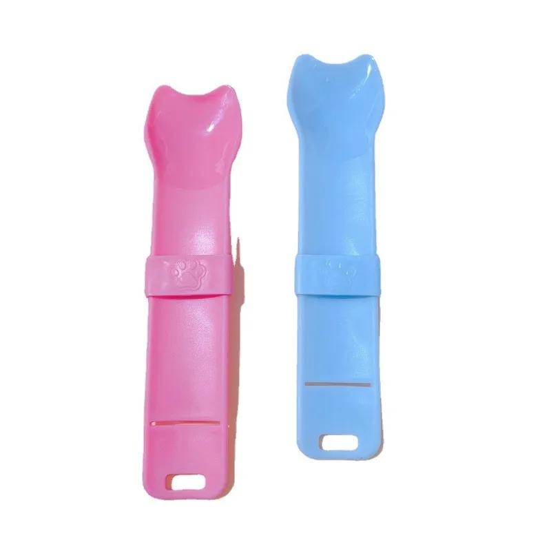 1 шт. Новая кормушка для кошек, совок для кормления кошек, соковыжималка для кошек, не пачкает руки, мясное пюре для домашних животных, закуски, корм для кошек, совок для кормления животных