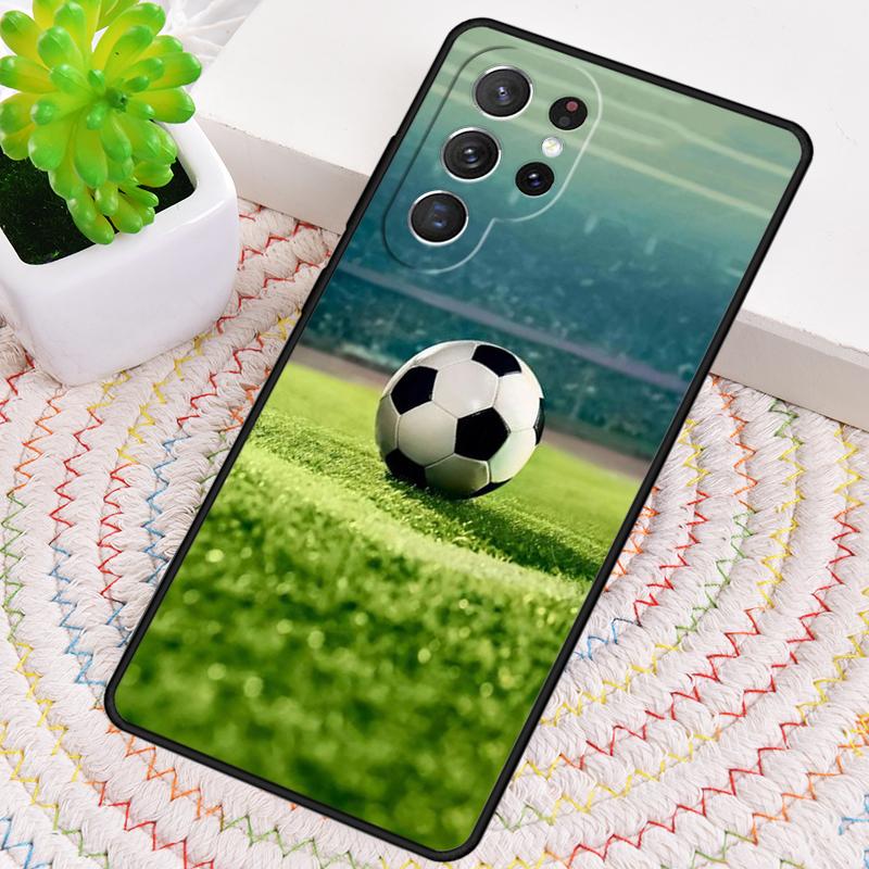 Огонь Футбол Мяч для футбола мягкий Чехол для телефона для Samsung Galaxy note 10 pro S26 Ultra S23 S24 FE S25 S21 S22 PLUS ударопрочный Чехол