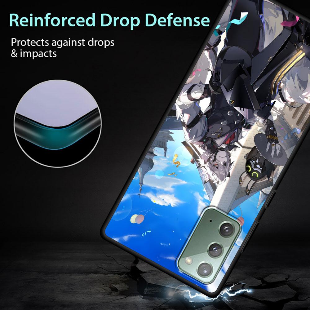 Чехол Wise Belle Zenless Zone Zero для Samsung Galaxy Note 20 Ultra 8 10 Lite 9 TPU Чехол для телефона Note 10 Plus Черный Мягкий корпус