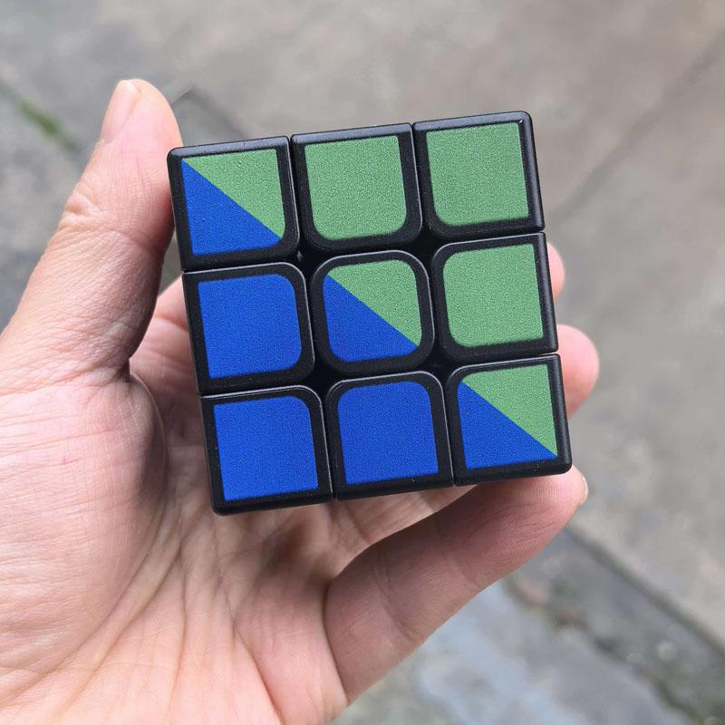 Радужный кубик Рубика 3x3x3 Игры для мозга Веселый вызов Игрушки для решения задач Образовательные подарки Для детей Мальчиков Девочек Взрослых Кубо Магико