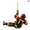 2Pcs Fire Peripheral Firefighter Pendant Hanging Christmas Tree Decoration  Christmas