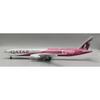Модель самолета B777 Катара к Чемпионату мира со светом и колесами - Реалистичный статический декоративный элемент