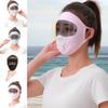 HD Anti Fog Goggles Summer Sunscreen Mask Breathable Sunscreen Hood Stylish Thin Face Mask Women