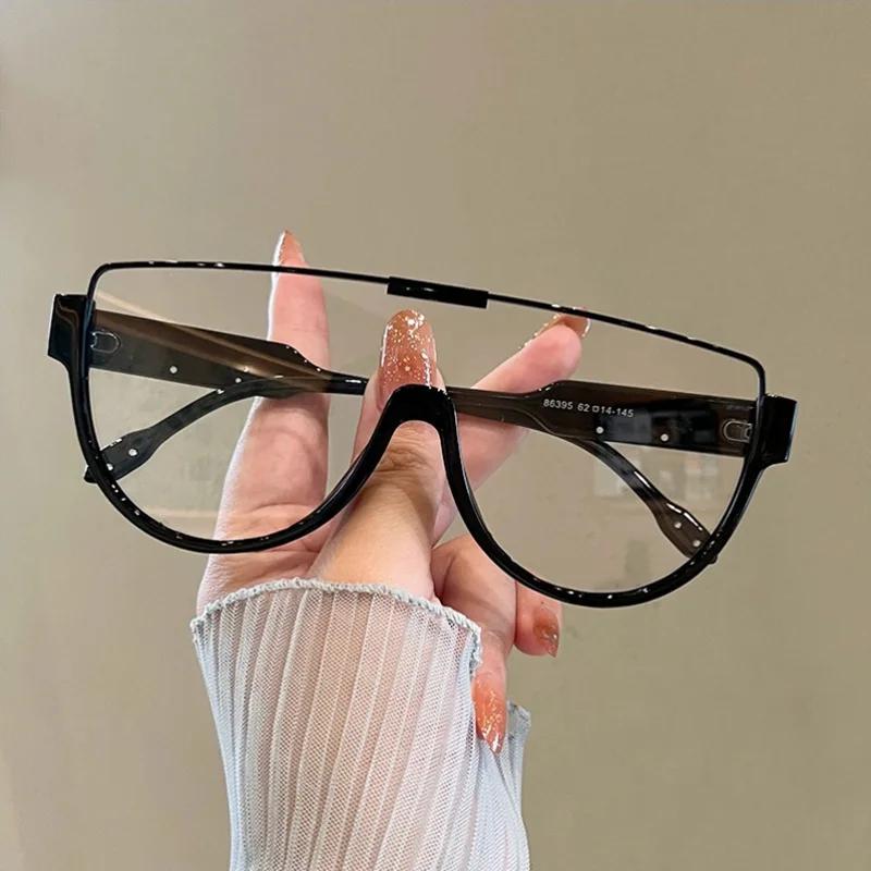 Винтажные полукруглые солнцезащитные очки Женская мода Моноблок Уличные очки Тени Трендовый Новый дизайн Очки с защитой от УФ400