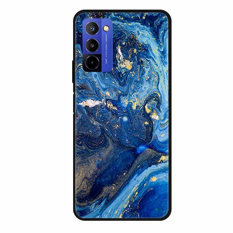 Чехол для Wiko 10 Мраморный 6.75" ТПУ Мягкий Силикон Задняя Крышка Чехол для Телефона для Wiko 10 Wiko10 Coque Мультяшный Ударопрочный Противоударный Funda