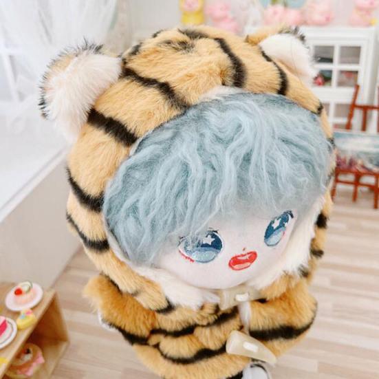 Одежда для куклы Платье с тигровым узором Наряд из ткани для переодевания Красивое пальто с капюшоном и брюки для куклы 20 см