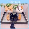 Delightful Cat Mini Plush Keychain Charming Animal Doll With Soft Short Fur Ideal For Gifts
