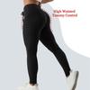 Спортивные брюки с высокой посадкой больших размеров Леггинсы для йоги Женские эластичные фитнес Дышащие беговые повседневные леггинсы