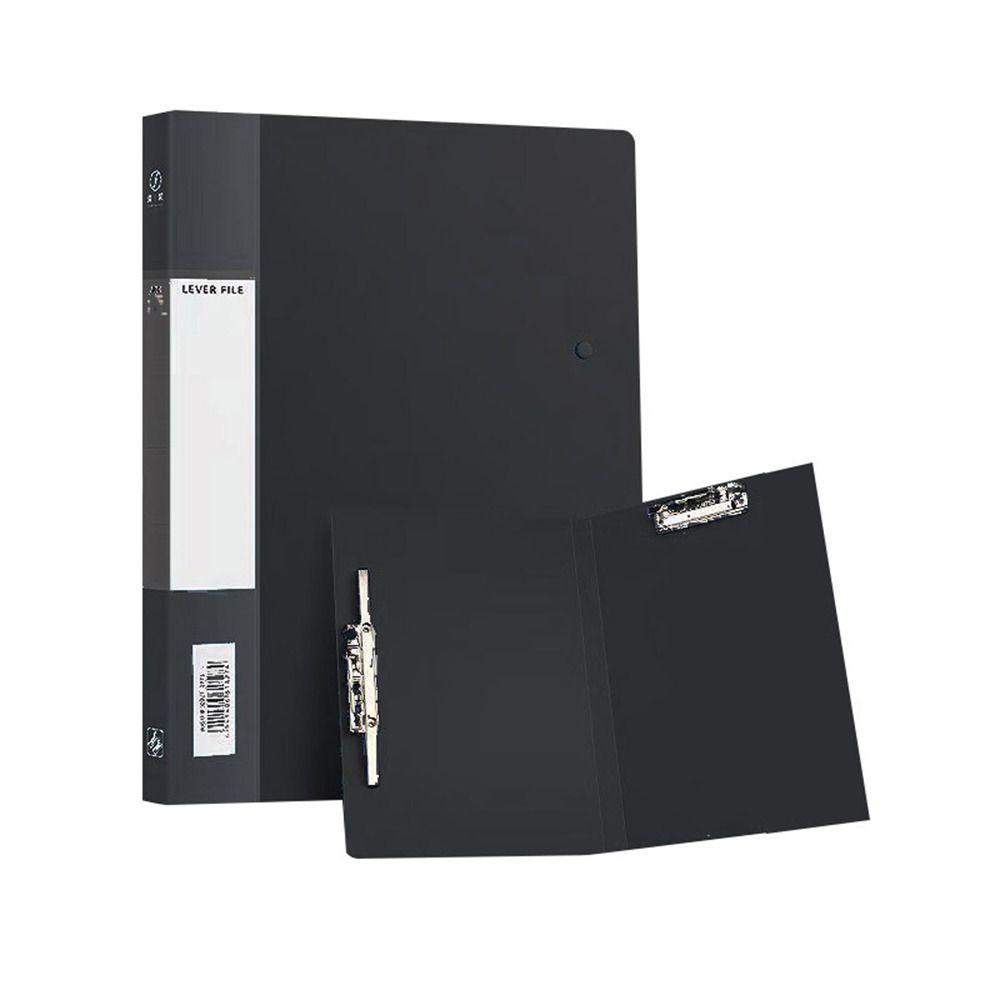PP A4 File Folder Long Double Clips Archives Binder Creative Document Bag School Office