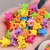 10Pcs Cute Colorful Flower Small Hair Claws Lovely Hair Decorate Claw Clips Kids Sweet Cartoon Hair Accessories Headwear Gift
