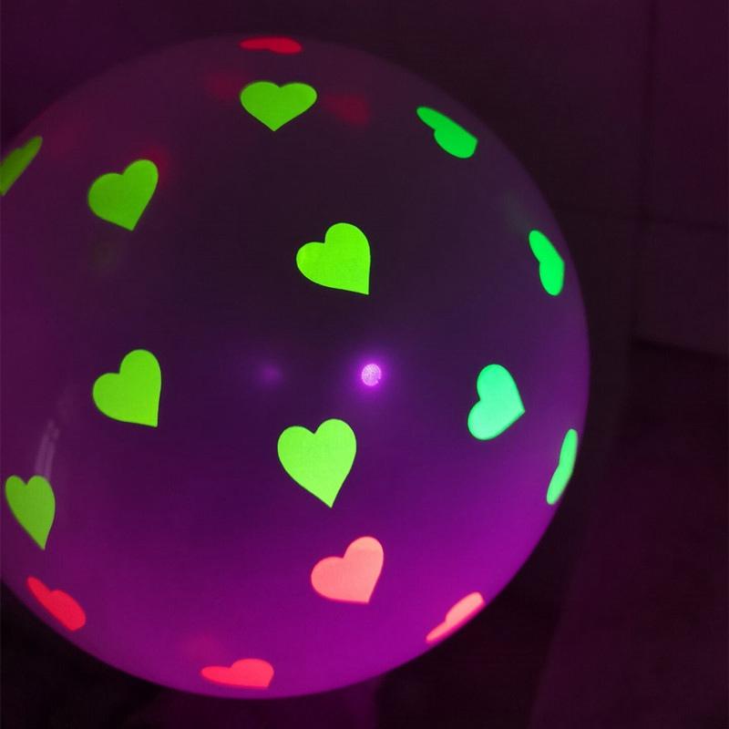 10pcs Neon Decor Creativity Glow In the Dark Non-toxic Night Birthday Party Fluorescent Balloons