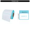 800 Counts Adhesive Thermal Label Water Resistant Adhesive White Sticker Blank Address Labels For Shipping Packaging