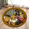 Круглый ковер Pokemon Elves для декора дивана в гостиной, прикроватный мягкий коврик, подвесная корзина, нескользящий коврик, напольный коврик для игрового зала, коврик для кресла