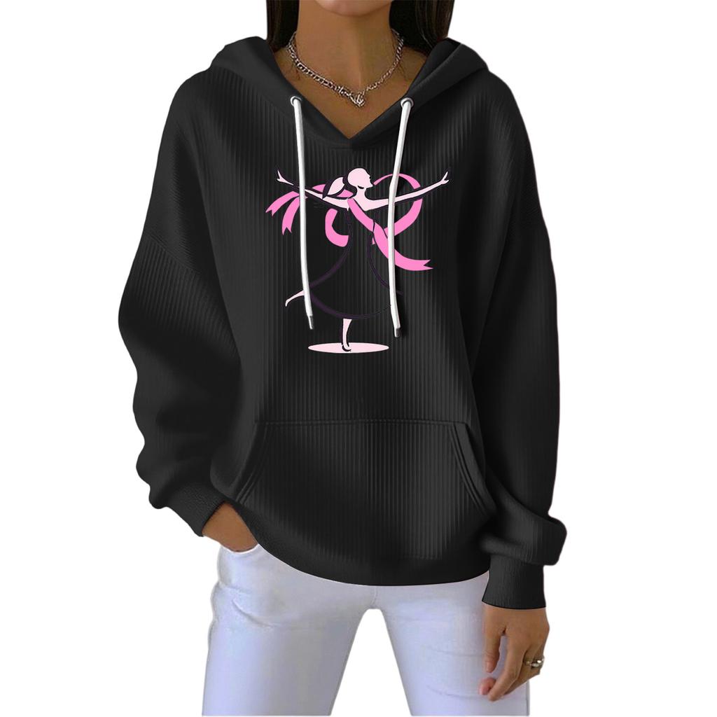 Women's Fashion CasualAngel Printed Pullover Sports Long Sleeve Sweatshirt