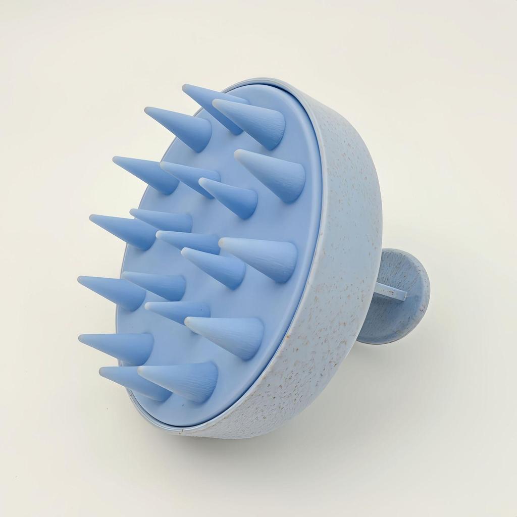 Набор шампуня и массажной щетки для кожи головы из пшеничной соломы для окрашивания и ополаскивания волос