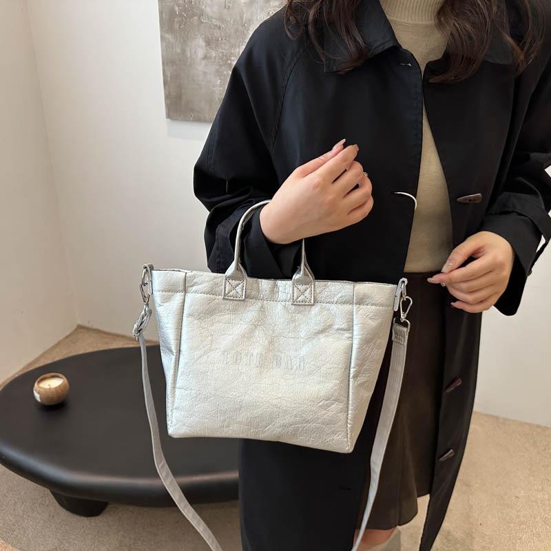 Новая модная и универсальная фактурная сумка большой вместимости из бумаги DuPont, сумка через плечо на одно плечо