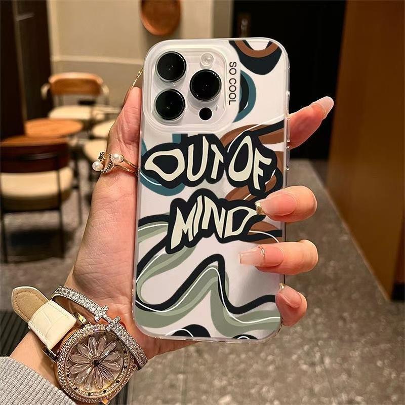 Абстрактный Английский Подходит для чехла мобильного телефона Apple 15Promax iPhone1614Pro Европа и Америка 17Pro Премиум