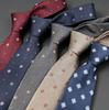 Мужской галстук Black Tie 8 см в полоску, жаккардовый, модный, для офиса