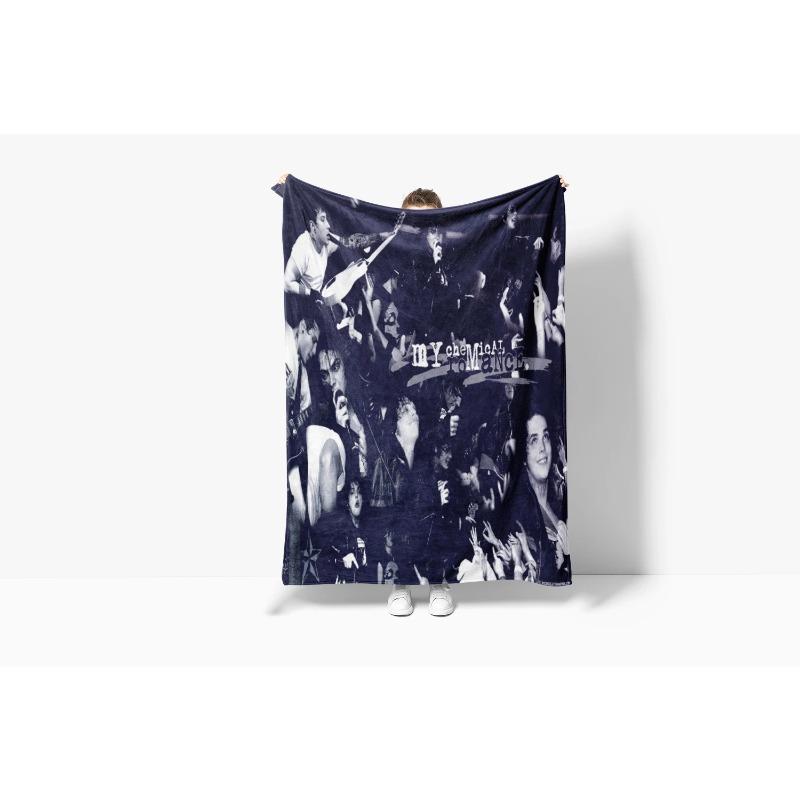 My C-Chemical R-Romance Band Blanket Flannel Soft Kid's Baby Throw Blanket,for Bedroom Living Room Sofa Bed Car, Brithday Gift