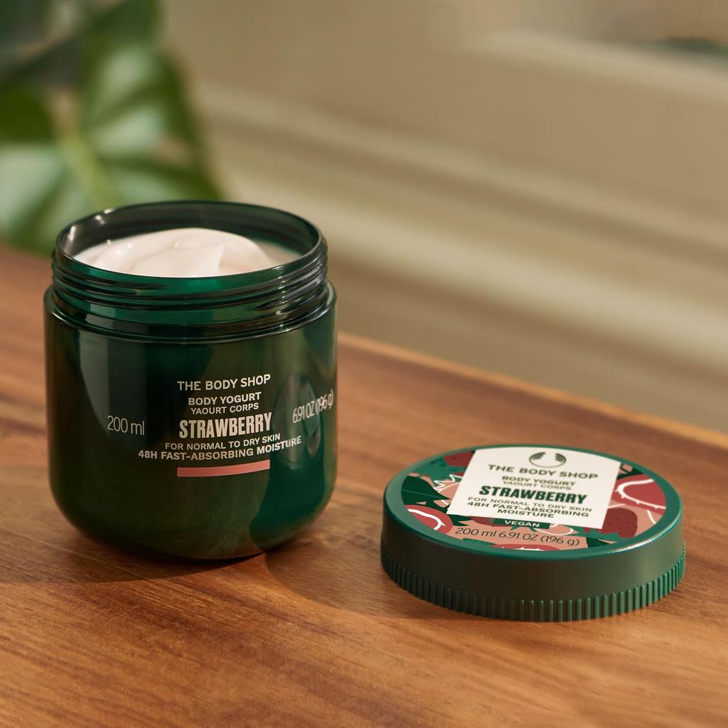 The Body Shop [Официальный] Йогурт для тела ST 200 мл (нюх: клубника) [Подлинный продукт]
