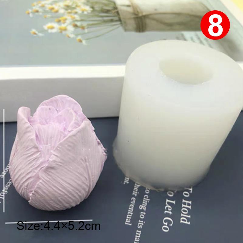 3D силиконовые формы, формы для роз, ароматерапия, гипсовые изделия, глиняная форма для свечей, пион, гипс, инструмент для выпечки своими руками