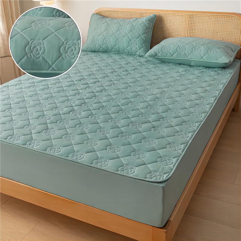 Waterproof Elastic Mattress Cover Bed Sheets Pad Protector Bed Cover Soft Queen King Waterproof Fitted Sheet Anti-bacterial Pad Bedcover