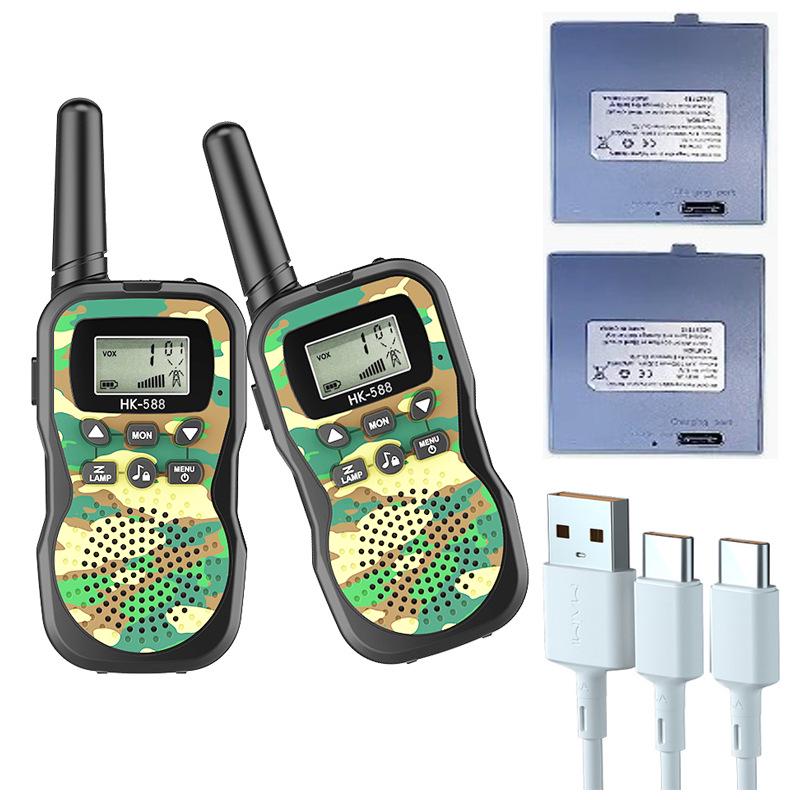 Children's Walkie-Talkie: Cartoon Handheld Two-Way Radio with Multiple Styles for 3km Range.
