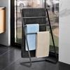 Floor Standing Towel Rack 4 Tier for Blanket Next to Tub or Shower Towel Bar Stand Pool Towel Racks Outdoor