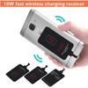 10W Wireless Charging Receiver for Samsung Huawei Xiaomi Iphone5-7 Universal Micro USB Type C Fast Wireless Charger Adapter