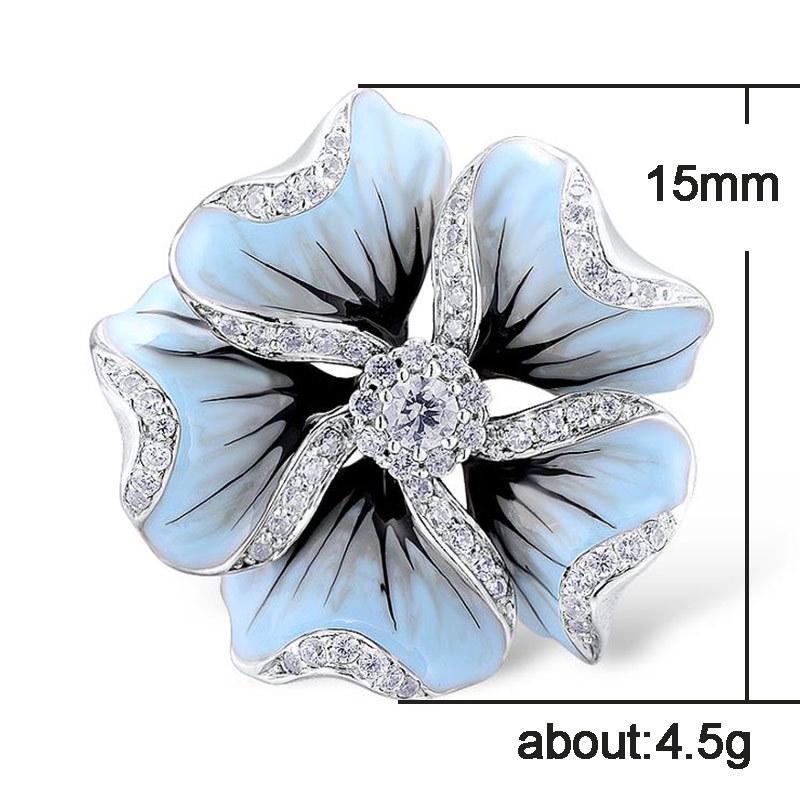 Серьги-гвоздики в форме листьев из цветного эпоксидного циркона для женщин