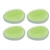 4PCS Egg Shape Hair Brush Portable Travel Dry Wet Hair Brush Soft Teeth Massage Shampoo Comb for Sal
