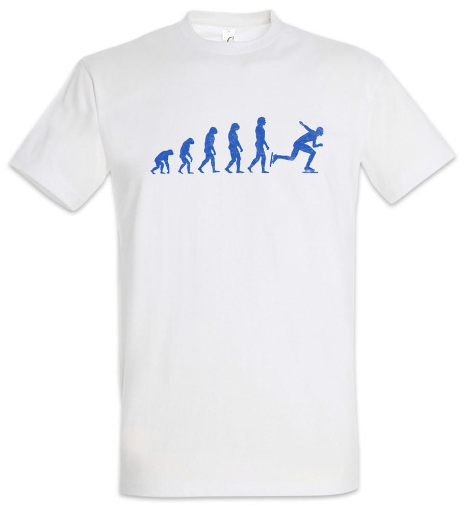 Speed Skating Evolution T-Shirt Fun Skater Trainer Coach Sports Sport Training